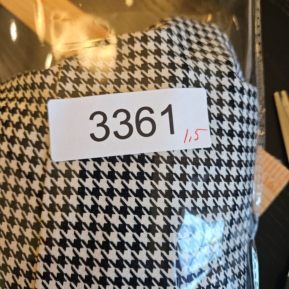 Torrid Studio Ponte Buttoned Tailored Suit Vest Houndstooth Blk/Wht Size 3 - Picture 7 of 7